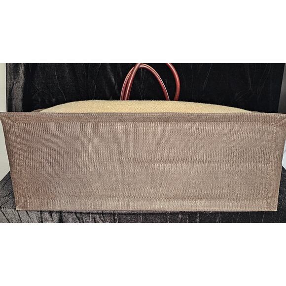 Saint Laurent Rive Gauche tote bag in natural linen - Picture 11 of 15